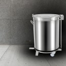 100A Inox Waste bin