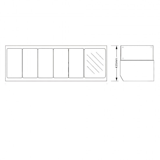 GN-1305SB Salad bar βιτρίνα 